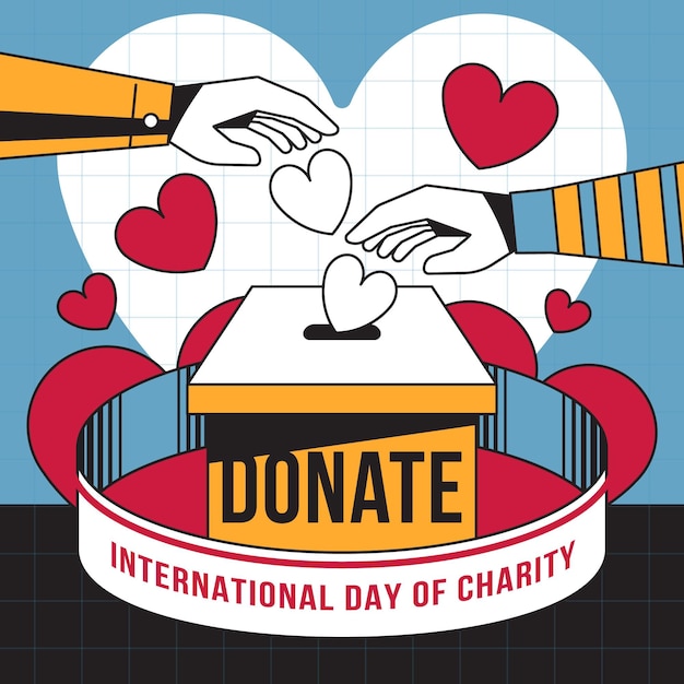 International Day of Charity with Hearts – Free Download Free Stock Photo