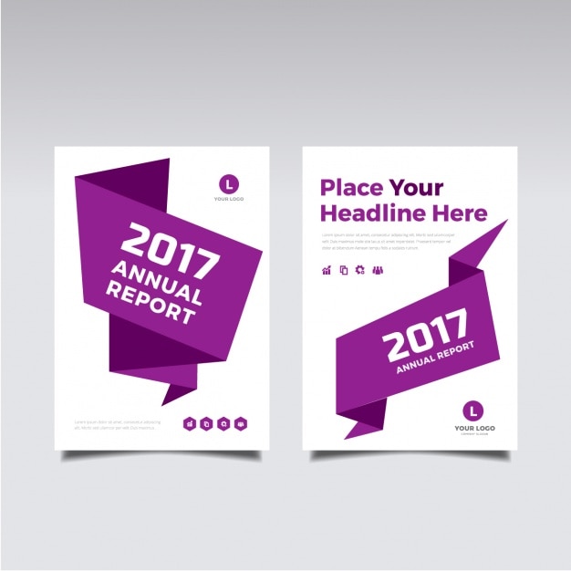 2017 Brochure Featuring Purple Origami Banner – Free Stock Photo, Download Free