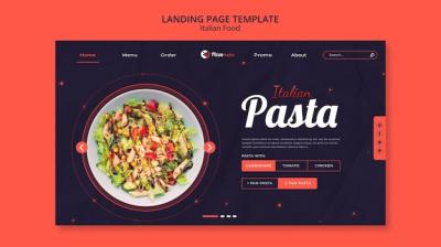 Italian Food Restaurant Landing Page Template – Free Download