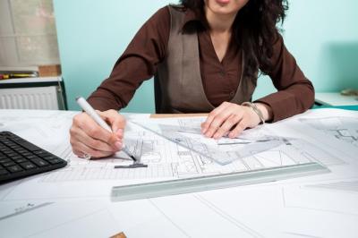 Close Up of Architect Woman at Her Working Desk – Free Stock Photo, Download Free