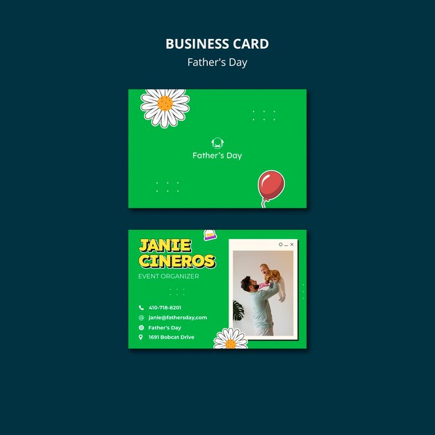 Father’s Day Celebration Business Card – Free Download