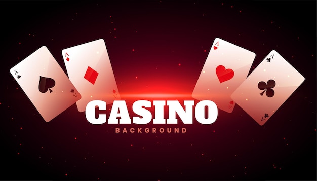 Casino Background with Ace Cards Design – Free Download