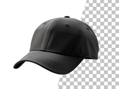 Editable Black Sport Cap Photo with Transparent Background – Download Free Stock Photo