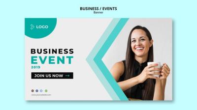 Business Event Publicity Banner Template – Free Download