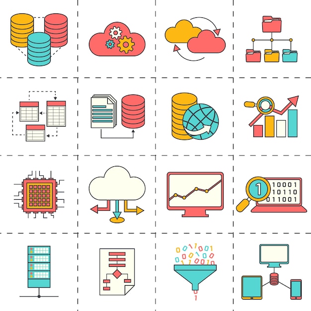 Flat Design Business Icons – Free Download