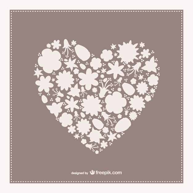 Vintage Heart Shape Card – Free Stock Photo for Download