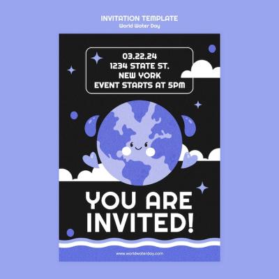 World Water Day Celebration Invitation Template – Free Download