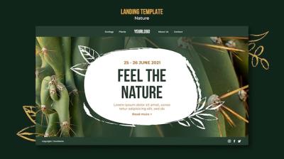 Nature-Themed Landing Page Template – Free Download