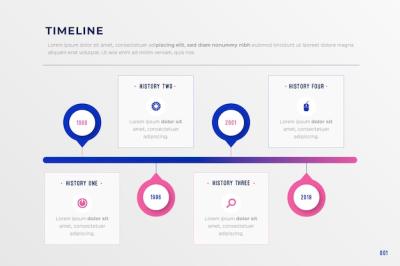 Infographic Flat Business Timeline – Free Download for Stock Photo