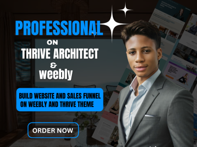 I Will Build Responsive Design Landing Page with Thrive Architect, Weebly, and Systeme IO