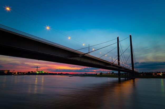 Bridge Over River at Sunset: Stunning Free Stock Photo for Download