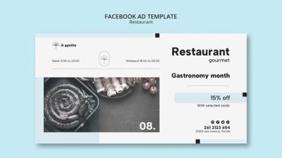 Delicious Food Restaurant Facebook Template – Free Download