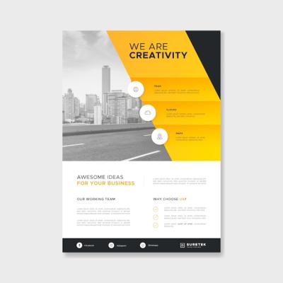 Business Flyer Template Featuring Engaging Photo – Free Download