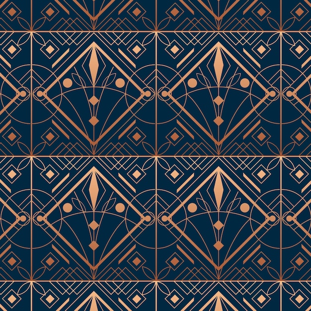 Elegant Gradient Art Deco Pattern – Free Download