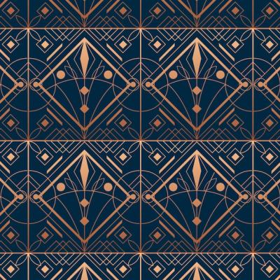 Elegant Gradient Art Deco Pattern – Free Download