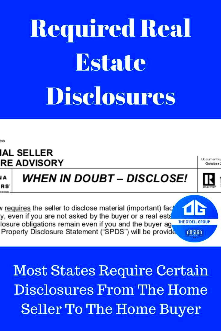 Required Real Estate Disclosures For Home Sellers The ODell Group at 