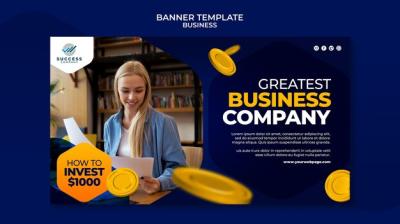 Realistic Business Template Design – Free Download