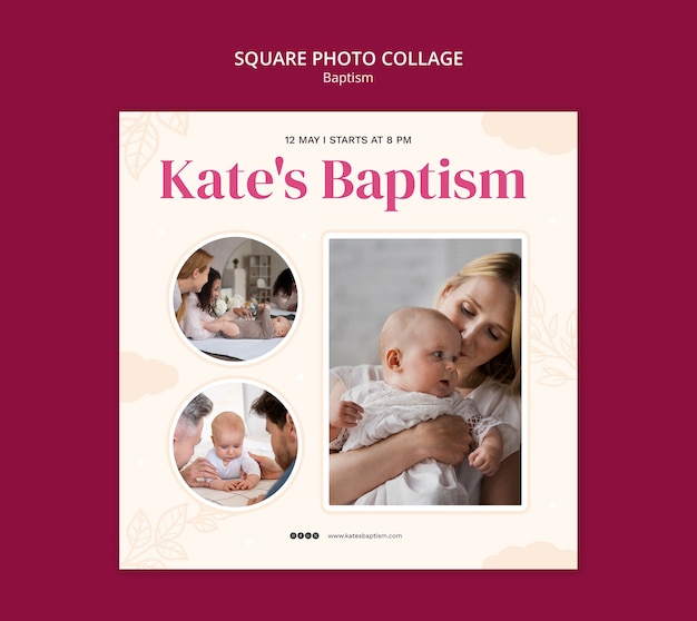 Baptism Celebration Template – Free to Download