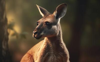 A Kangaroo in a Beautiful Nature Setting – Free Stock Photo, Download for Free