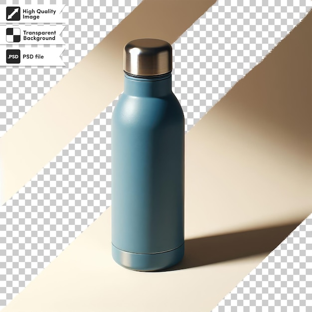 Stainless Steel Flask for Hot Water – Free Download of PSD Thermos on Transparent Background