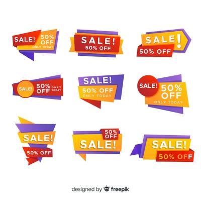 Gradient Sale Label Collection – Download Free Stock Photos