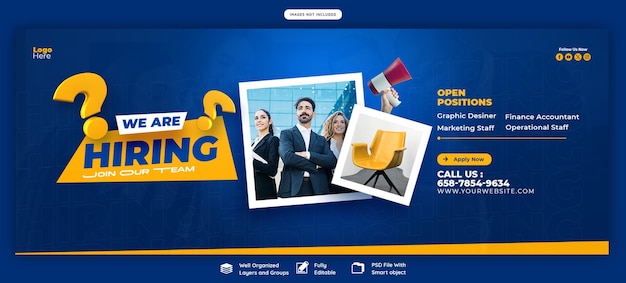 Job Vacancy Facebook Cover Banner Template – Free Download