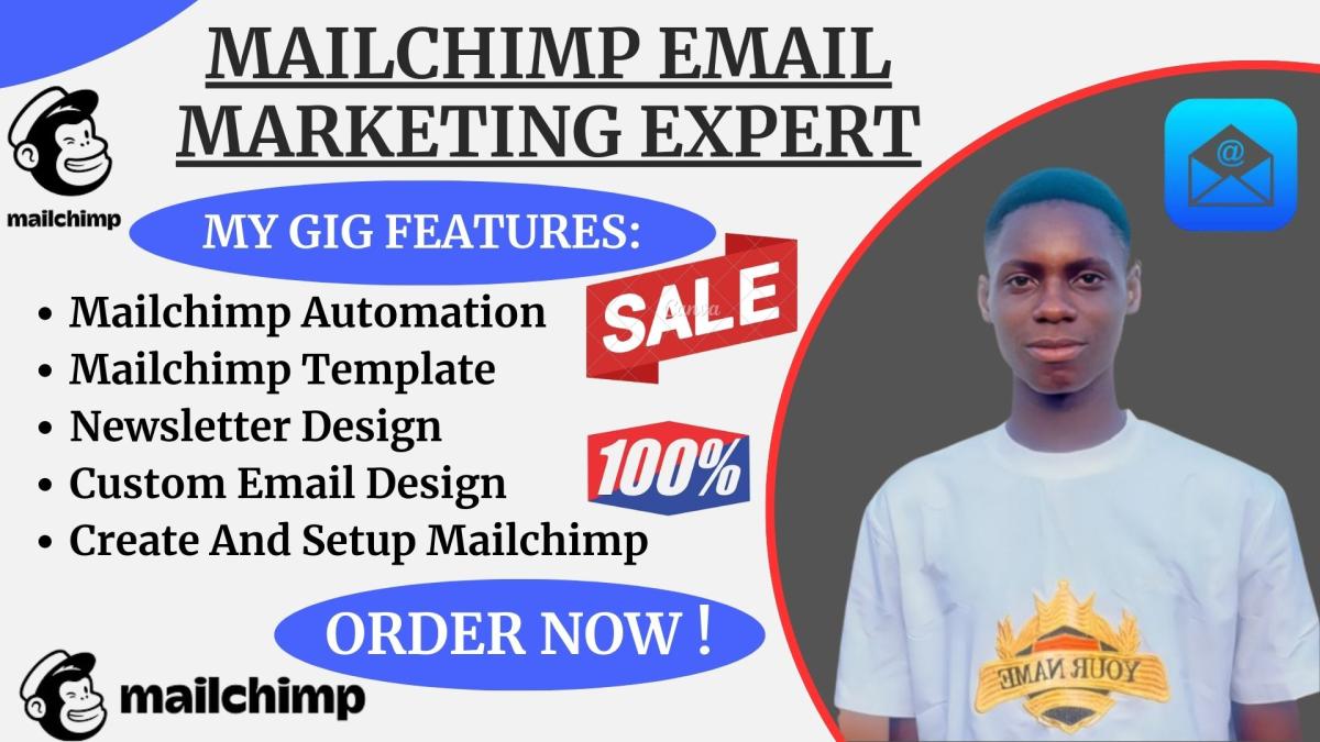 I Will Mailchimp Email Marketing, Automation, Template & Newsletter