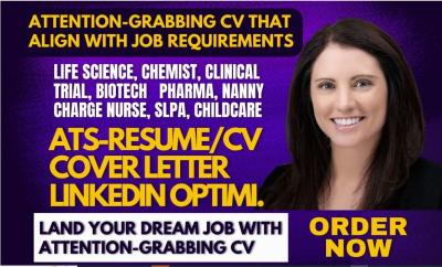 I Will Write Resume for Medical, Chemist, Healthcare, Dentist, Charge Nurse RN, Midwife