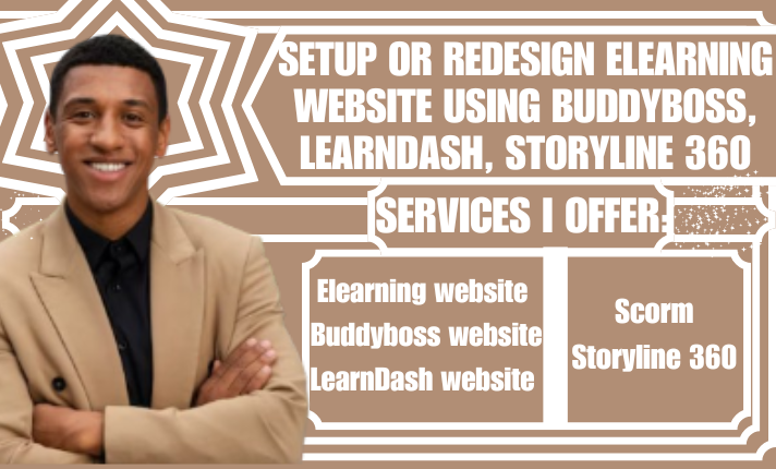 I Will Setup or Redesign Your eLearning Website Using BuddyBoss, LearnDash, and Storyline 360