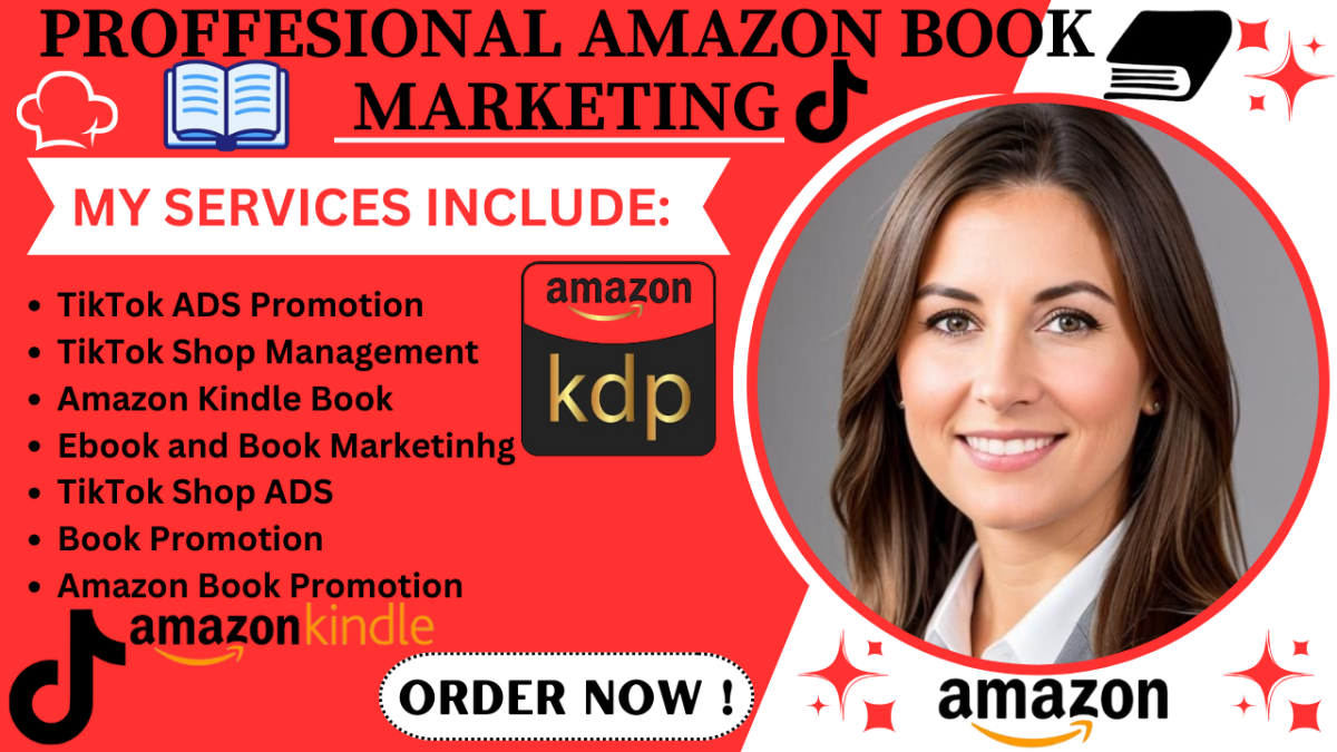 I will promote your amazon kindle book on tiktok shop, tiktok ads, and ebook marketing