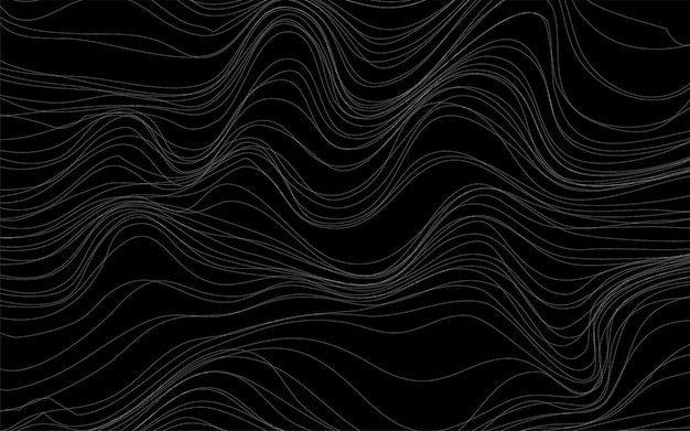 Black Background Vector Wave Textures – Free Download