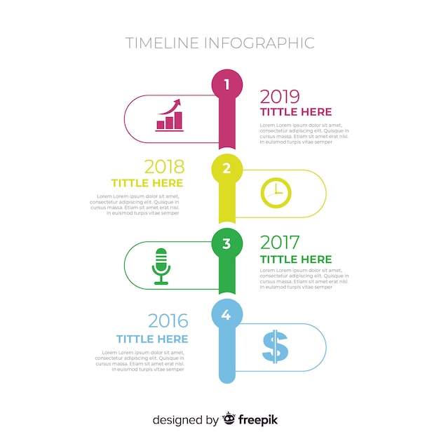 Modern Timeline Infographic Template – Free Download