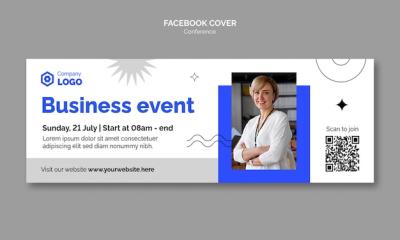 Flat Design Business Conference Template – Free Download