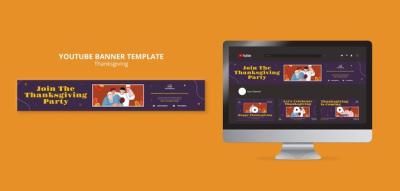 Thanksgiving Flat Design Template – Free Download