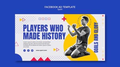 Flat Design Workout Facebook Template – Free Download