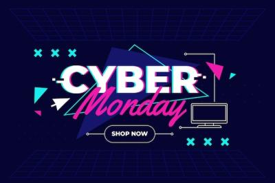 Flat Background for Cyber Monday Sales – Free Download