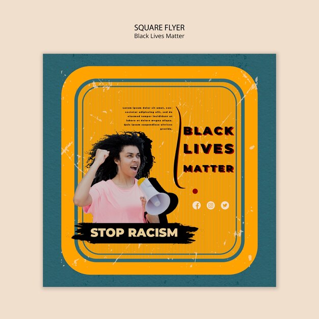 Square Flyer for Black Lives Matter – Free Download