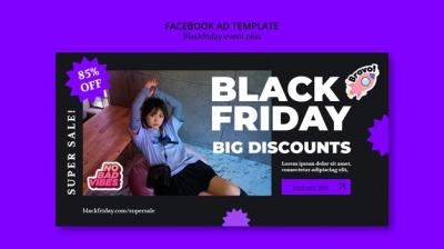 Black Friday Flat Design Template – Free Download