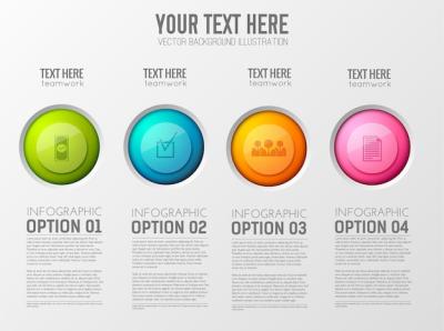 Four-Step Business Infographic Template – Free Download