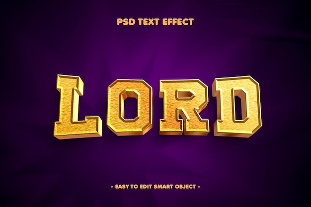 Gold Text Effect for PSD Templates – Free to Download