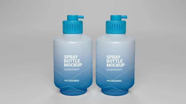 Spray Bottle Mockup – Free to Download