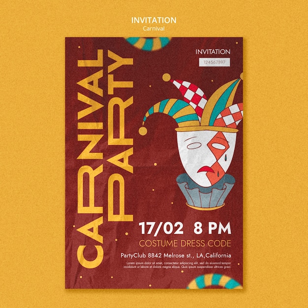 Flat Design Carnival Template – Free Download