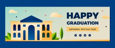 Graduation Celebration Twitter Header Template – Free Download