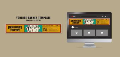 Onam Day YouTube Channel Art Template – Free to Download