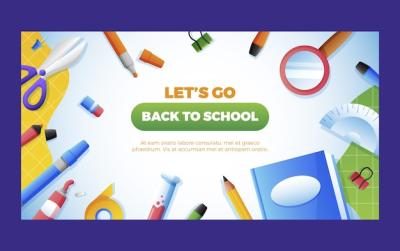 Back to School Gradient Social Media Post Template – Free Download