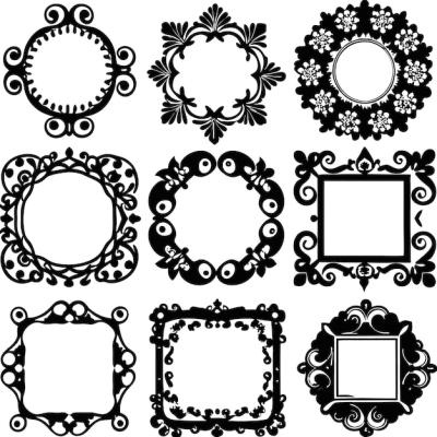 Ornate Frame Design Elements – Set of 9 Free to Download