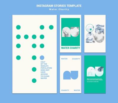 Water Charity Instagram Story Design Template – Free Download