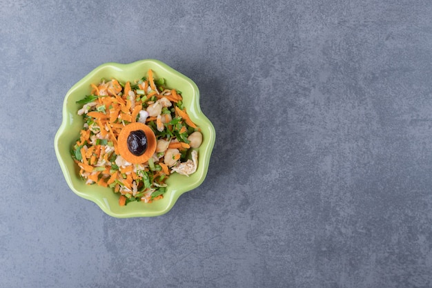 Fresh Vegetable Salad in a Green Bowl – Free Download