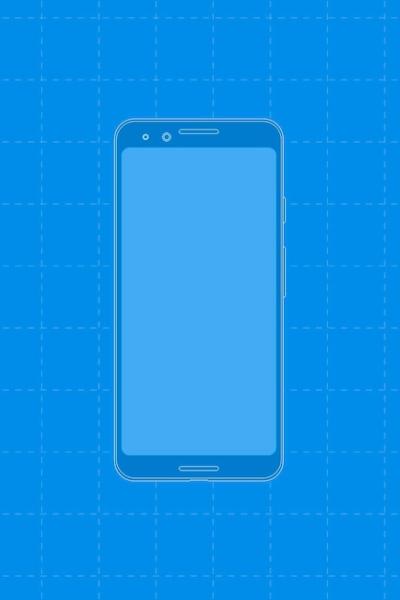 Blue Mobile Phone Vector Illustration – Free Download