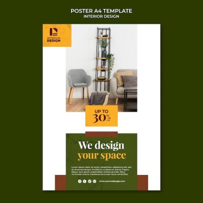 Interior Design Poster Template – Download Free Stock Photo